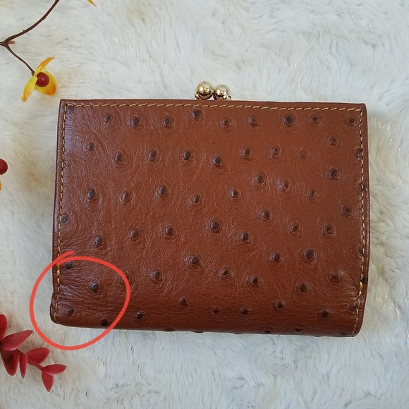 Dooney & Bourke Ostrich Small Flap Wallet - Picture 9 of 9